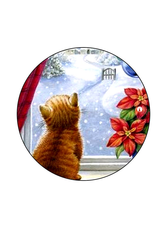 BP A Cat Printed Mouse Pad Multicolour