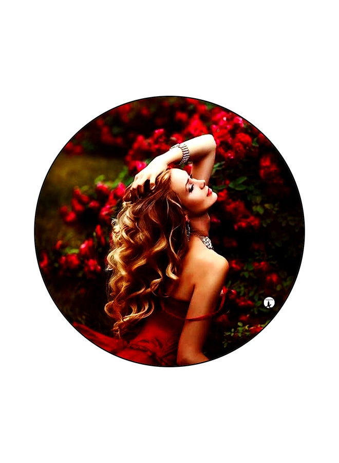 BP A Woman Printed Mouse Pad Multicolour