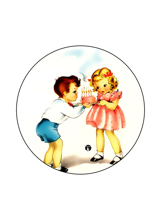 BP A Boy And Girl Printed Mouse Pad Multicolour