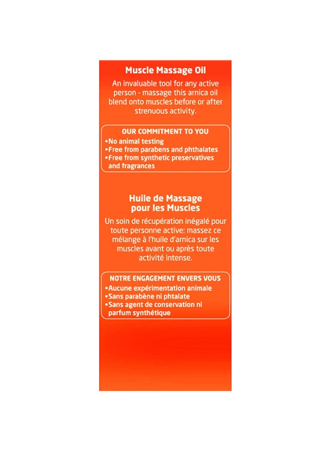 Natural Arnica Massage Oil 100ml