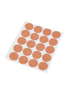 Darice 20-Piece Round Shaped Cork Stud Beige 