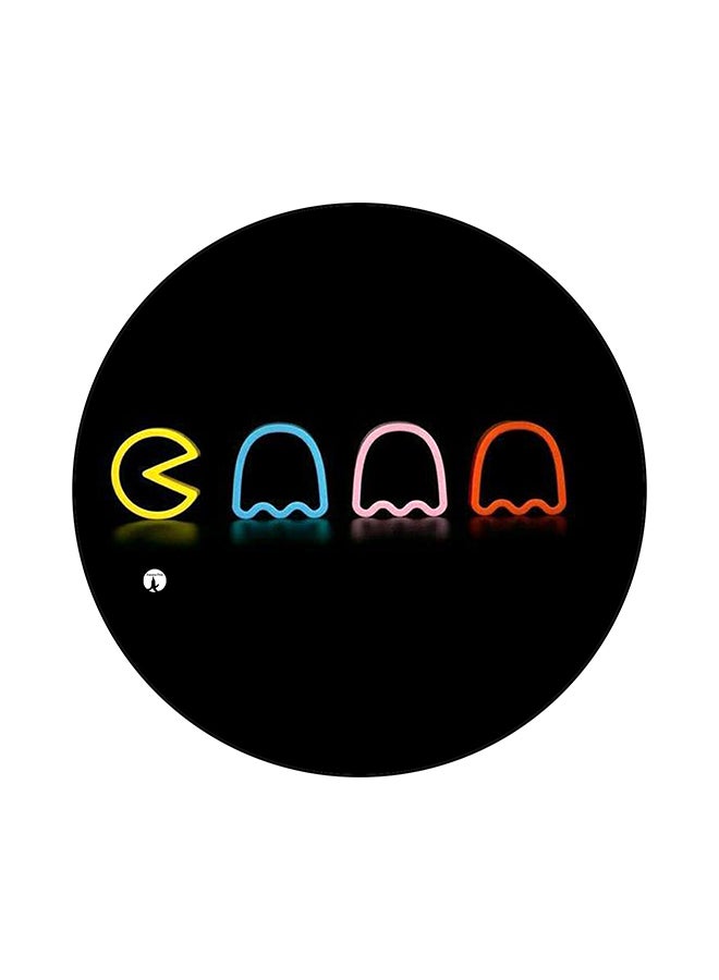 The Video Game Pac Man Printed Mouse Pad Multicolour