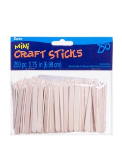 Darice 250-Piece Wooden Craft Sticks Beige  - Image 2