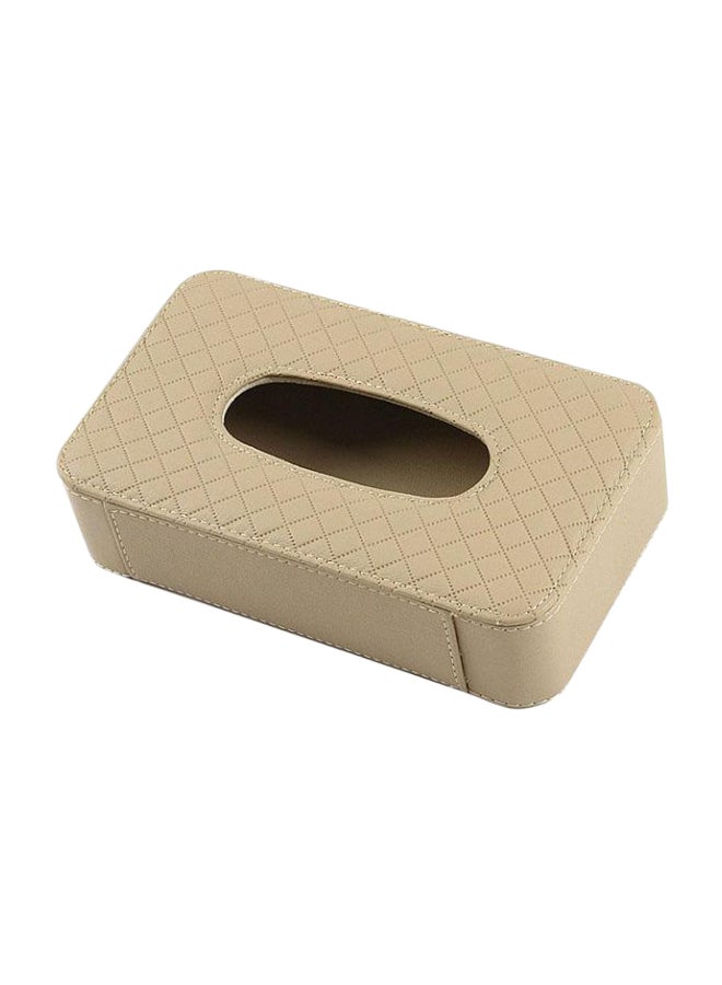 Tissue Holder Beige 6.3 x 12 x 21centimeter 
