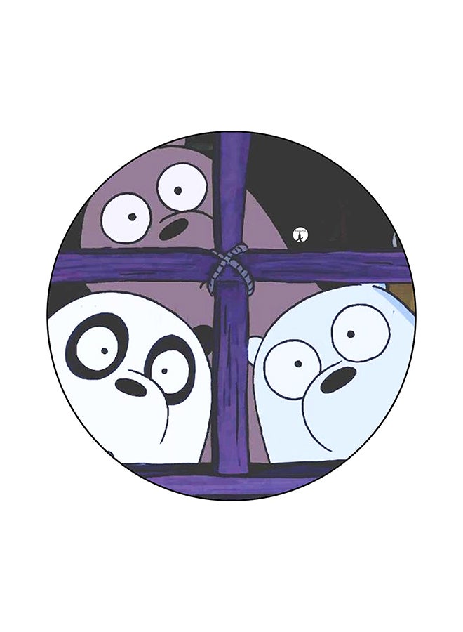 We Bare Bears Printed Mouse Pad Multicolour