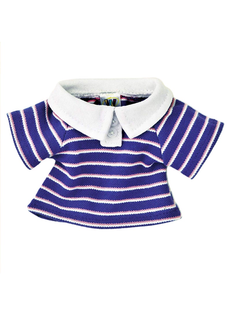 Webkinz Striped Polo T-Shirt For Plush Animal  - Image 1