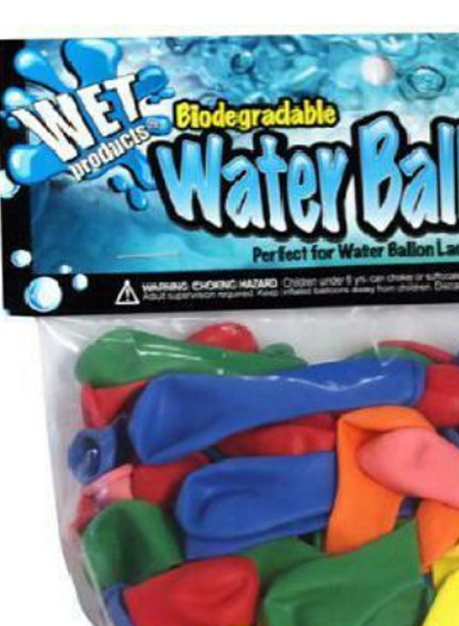 مجموعة بالونات مائية للحفلات قابلة للتحلل مكونة من 100 قطعة - Image 2