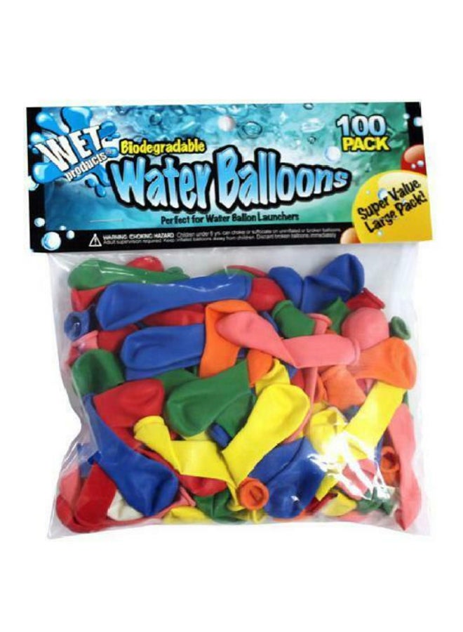 مجموعة بالونات مائية للحفلات قابلة للتحلل مكونة من 100 قطعة - Image 1