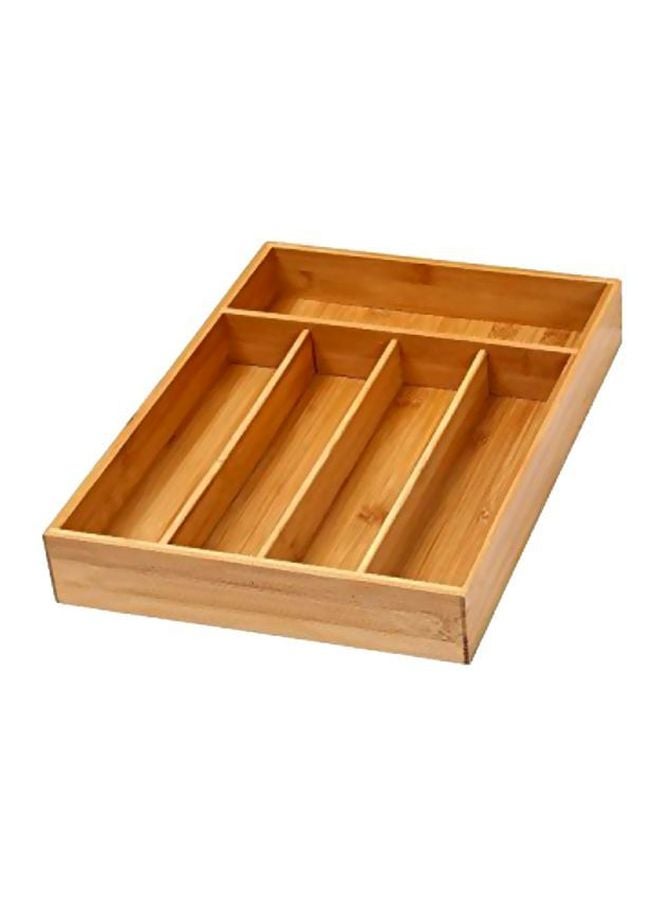 واي بي أم هوم درج منظم لأدوات المائدة بني 14x10x2بوصة  - Image 1