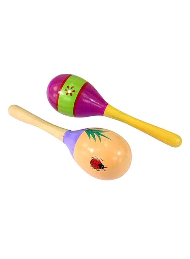 2-Piece Educational Sandal Hand Rattle Toy Set 12 x 3.5cm - Image 1