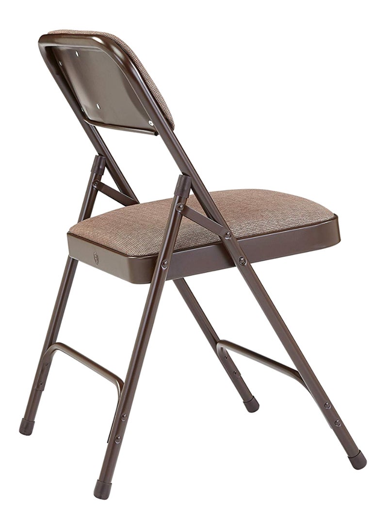 إن بي إس طقم كرسي منجد قابل للطي مزود بمفصل مزدوج من السلسلة 2200، مكون من 4 قطع لون روست والنت - Image 2