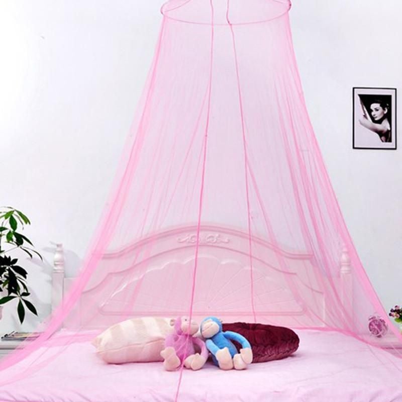 Elegant Canopy Mosquito Net polyester Pink  - Image 2
