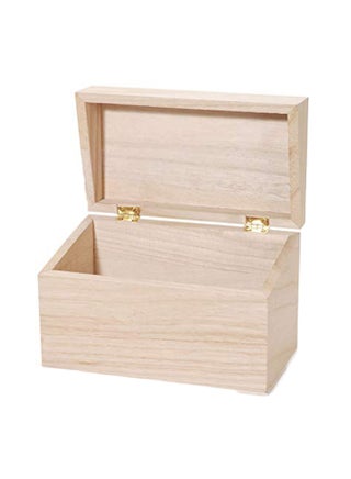 Unfinished Wooden Recipe Box Beige 6inch - v1581767820/N34645464A_1
