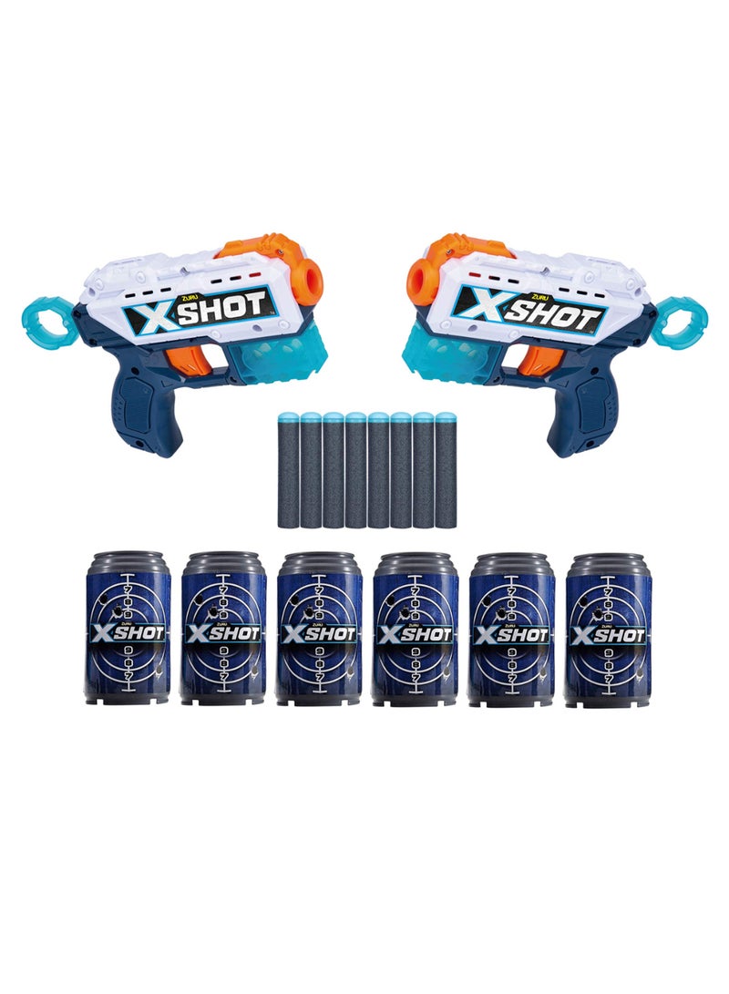 2-Piece Double Kickback Foam Dart Blaster Set