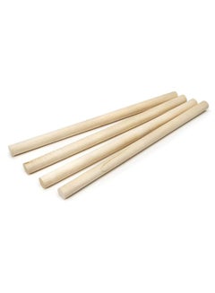 Darice 4-Piece Wooden Craft Dowel Rod Beige 5/8x12inch  - Image 2