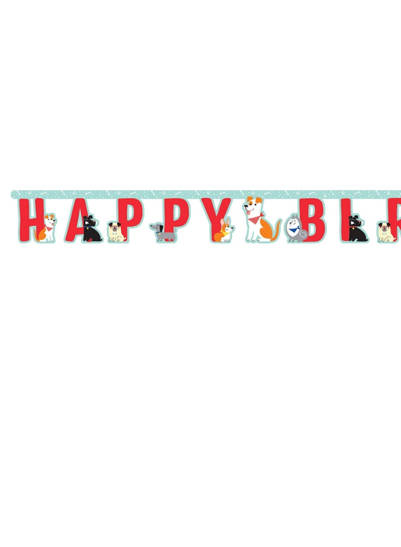 كرييتف كونفيرتينج لافتة لعيد الميلاد بتصميم كلاب 7 x 85بوصة - Image 2