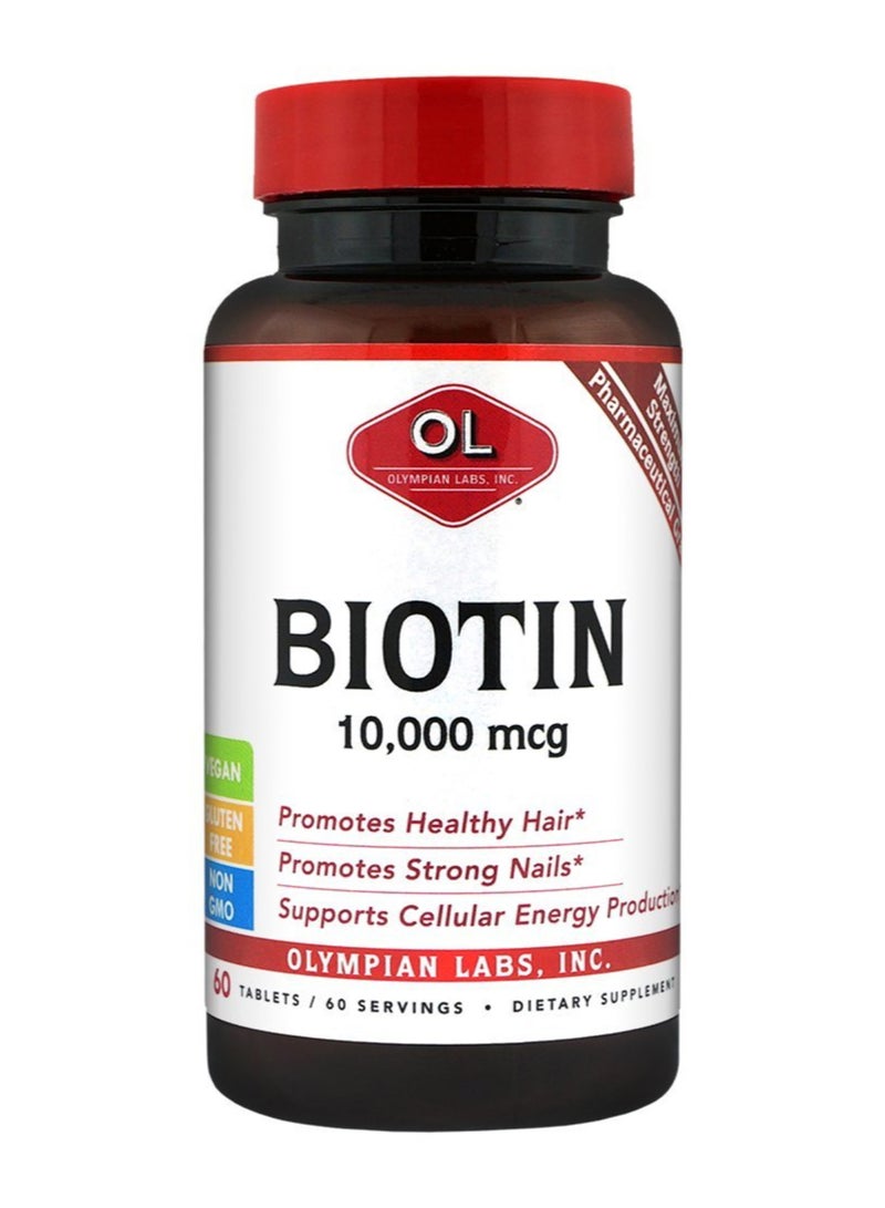 Olympian Labs Biotin Dietary Supplement - 60 Tablets 