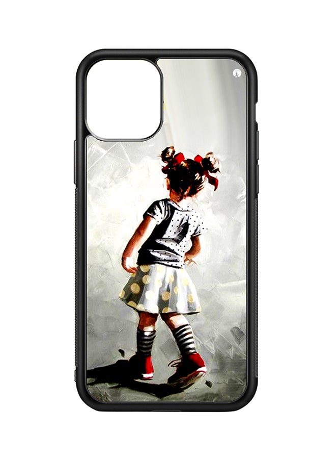 Protective Case Cover For Apple iPhone 11 A Girl (Black Bumper)