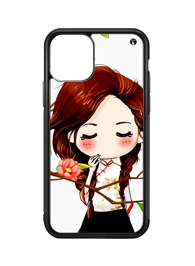 BP Protective Case Cover For Apple iPhone 11 A Girl (Black Bumper)