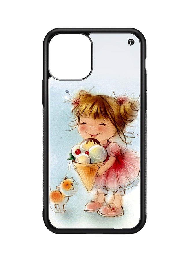 BP Protective Case Cover For Apple iPhone 11 Pro Max A Girl (Black Bumper)