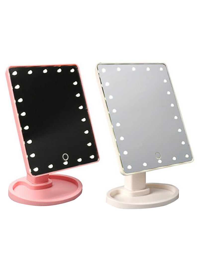 واي تي تي مرآة مزودة ب22 مصباح LED أبيض - Image 2