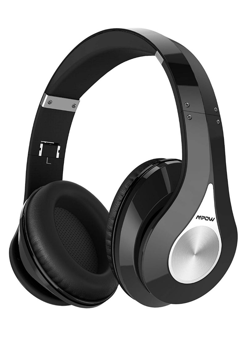 Mpow Stereo Bluetooth Wireless Over-Ear Headphones Black/Silver - Image 1