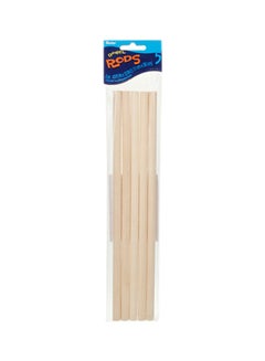 5-Piece Wooden Craft Dowel Rod Beige 7/16x12inch
