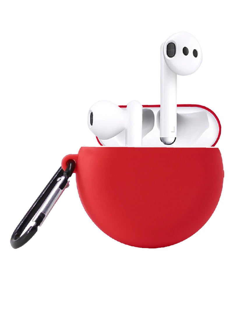 INEIX Silicone Earbud Case Cover For Huawei Freebuds 3 Red/Black - Image 3