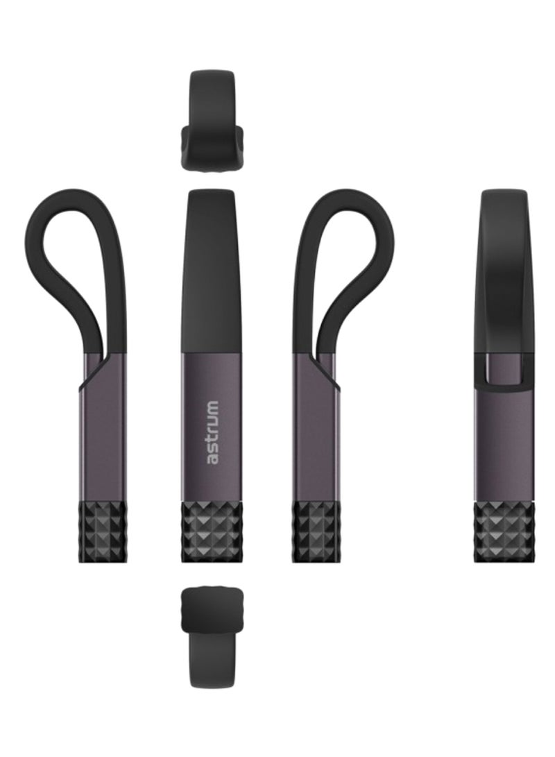 Astrum 2-In-1 E-Disk Multi-Function Card Reader Black/Silver/Purple - Image 2