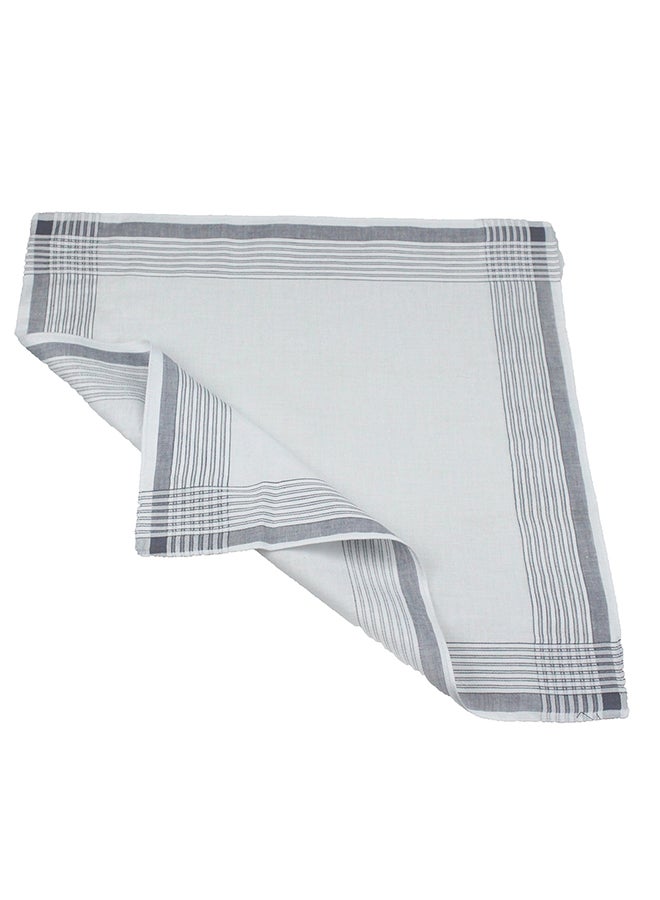 Generic Cotton Square Handkerchief White  - Image 3