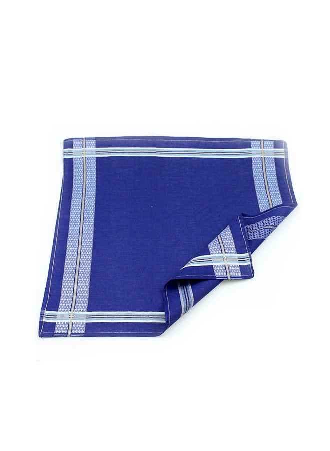 Generic Cotton Square Handkerchief Blue  - Image 3