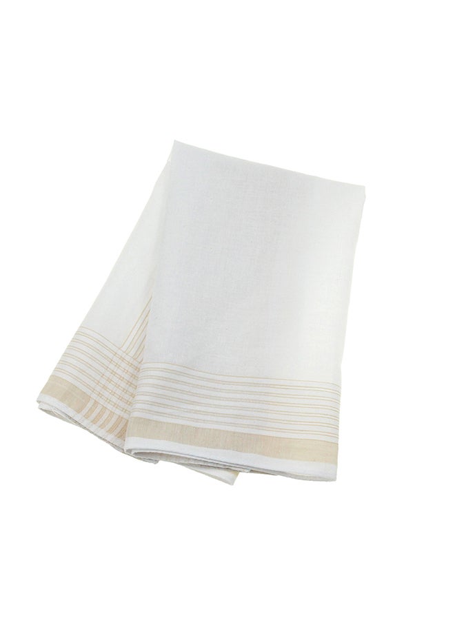 Generic Cotton Square Handkerchief White  - Image 2