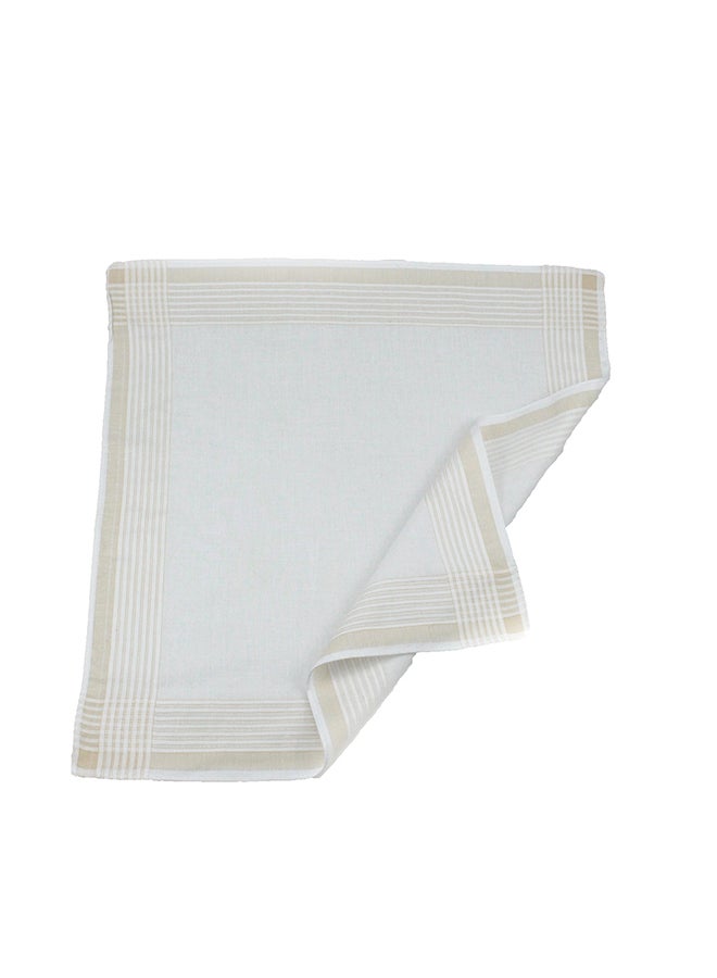 Generic Cotton Square Handkerchief White  - Image 3