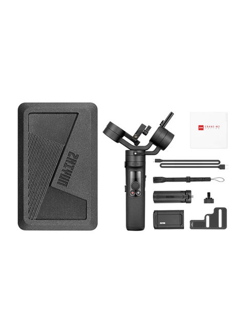 Crane M2 3-Axis Handheld Gimbal Stabilizer For Mirrorless Cameras / Action Cameras / Smartphone Black