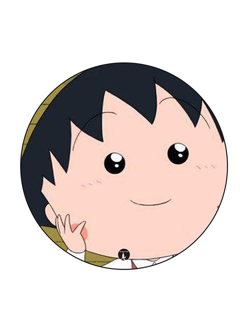 BP Anime Chibi Maruko Chan Printed Round Pin Badge Multicolour - Image 1