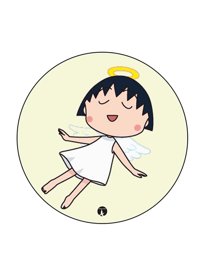 BP Anime Chibi Maruko Chan Printed Round Pin Badge Multicolour - Image 1