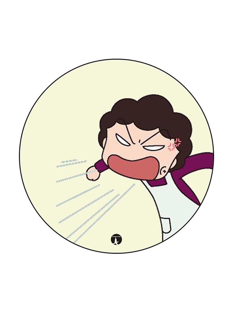 BP Anime Chibi Maruko Chan Printed Round Pin Badge Multicolour - Image 1