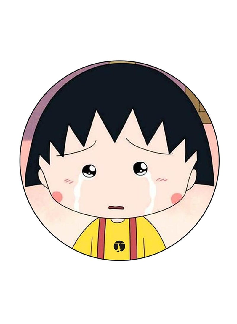 BP Anime Chibi Maruko Chan Printed Round Pin Badge Multicolour - Image 1