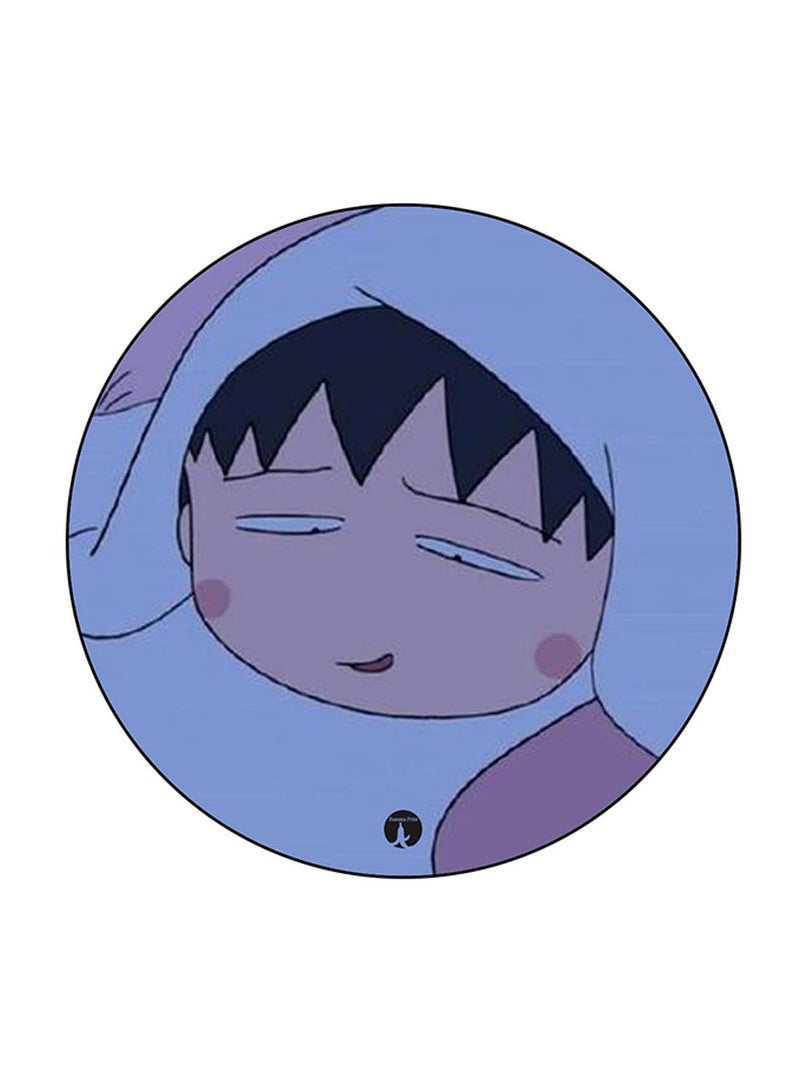 BP Anime Chibi Maruko Chan Printed Round Pin Badge Multicolour - Image 1