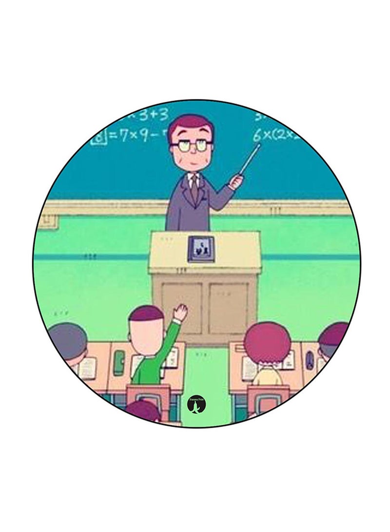 BP Anime Chibi Maruko Chan Printed Round Pin Badge Multicolour - Image 1