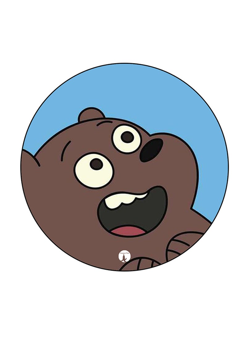 BP We Bare Bears Printed Round Pin Badge Multicolour - Image 1