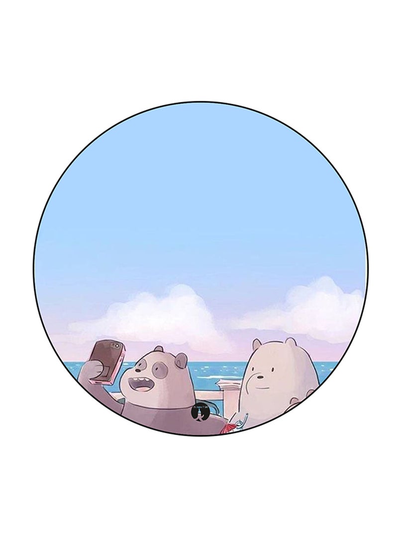 BP We Bare Bears Printed Round Pin Badge Multicolour - Image 1