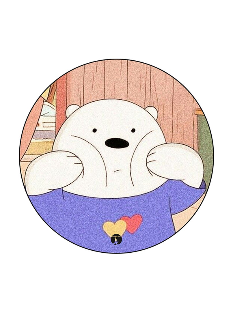 BP We Bare Bears Printed Round Pin Badge Multicolour - Image 1
