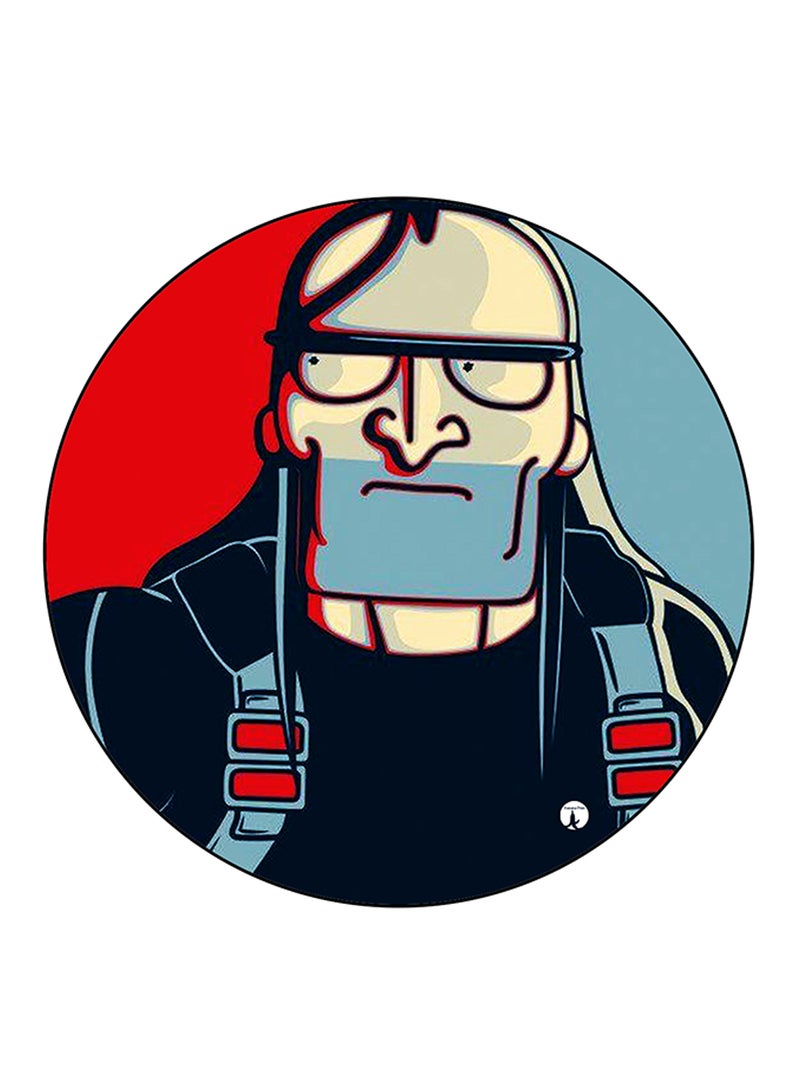 BP Rick And Morty Printed Round Pin Badge Multicolour - Image 1