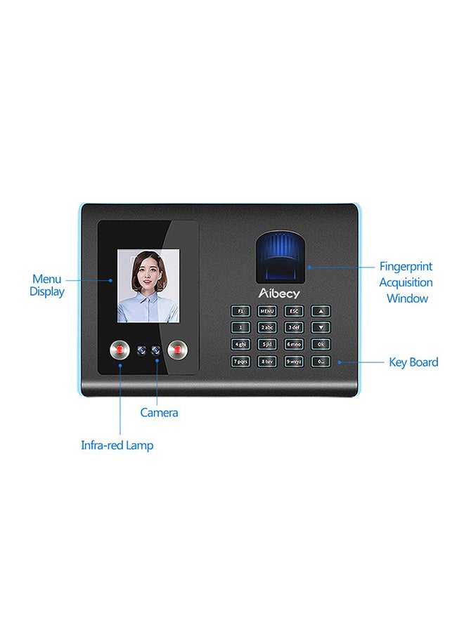 Aibecy - Face Fingerprint Password and Voice Broadcast Biometric Function Black/Blue - Image 1