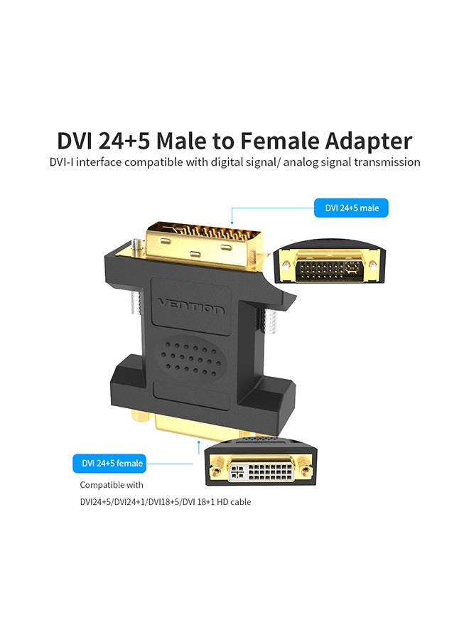 VENTION DVI Male to Female Adapter Black - Image 4