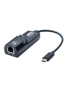 محول من Type C إلى إيثرنت أسود