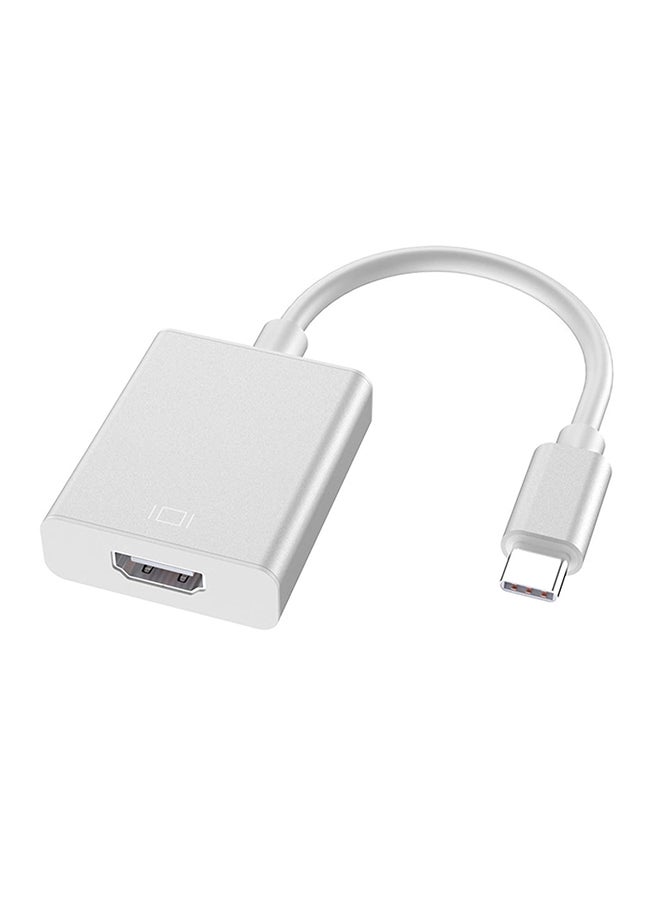 ميومي مُحول من النوع C إلى HDMI رمادي فاتح 