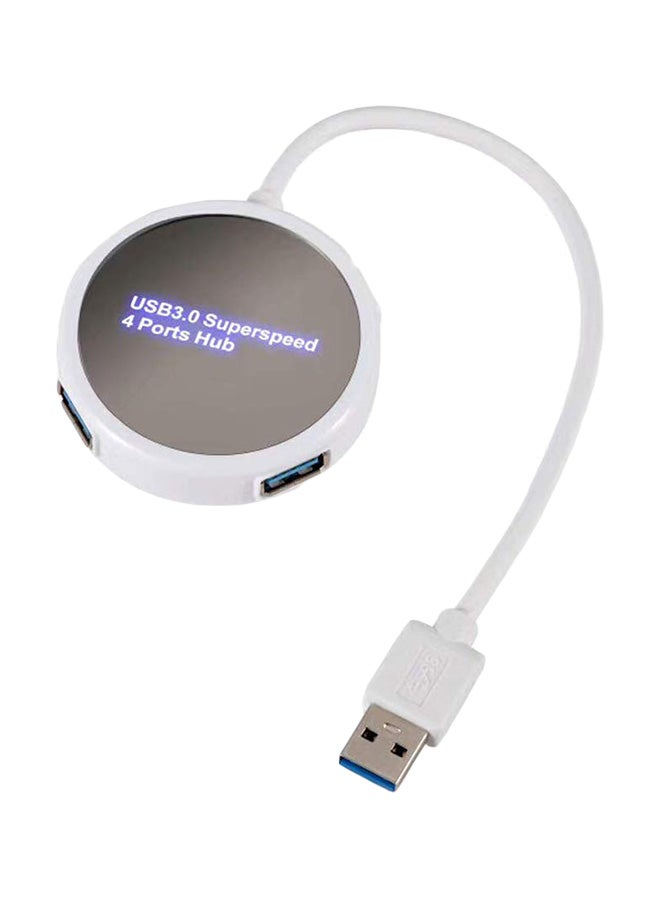ميومي موزع يحتوي على 4 منافذ USB 3.0 أبيض 