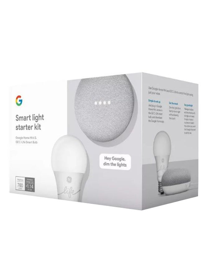 Mini Smart Speaker With Bulb Grey/White